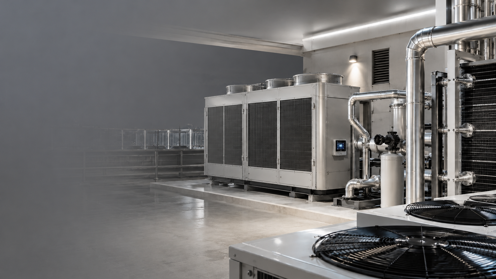 Representative commercial HVAC/R and refrigeration equipment environment. Illustrative only.